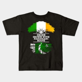 Irish Grown With Pakistani Roots - Gift for Pakistani With Roots From Pakistan Kids T-Shirt